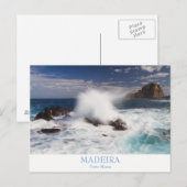 Madeira - Porto Moniz briefkaart met tekst (Voorkant / Achterkant)