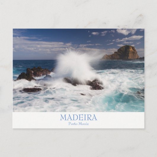 Madeira - Porto Moniz briefkaart met tekst (Voorkant)