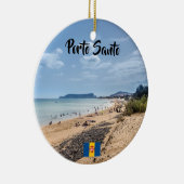 Madeira: Porto Santo-kerstversiering Keramisch Ornament (Rechts)