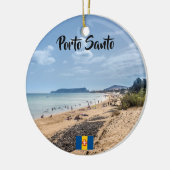 Madeira: Porto Santo-kerstversiering Keramisch Ornament (Links)