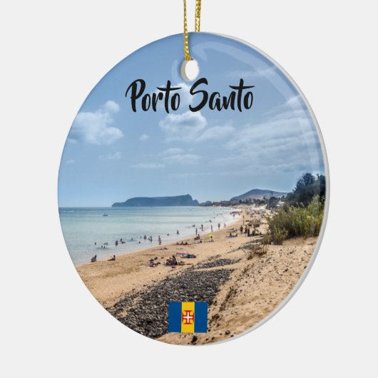 Madeira: Porto Santo-kerstversiering Keramisch Ornament (Links)