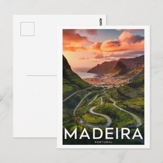 Madeira Portugal Briefkaart (Voorkant / Achterkant)