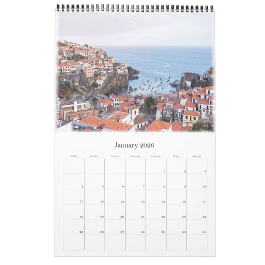 Madeira - Portugal - Europa Kalender (Jan 2026)