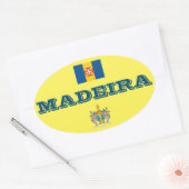 madeira (portugal) europese ovale stijl Sticker (Envelop)