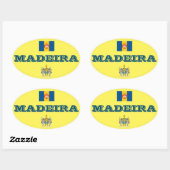 madeira (portugal) europese ovale stijl Sticker (Vel)