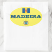 madeira (portugal) europese ovale stijl Sticker (Tas)