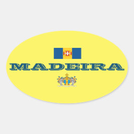 madeira (portugal) europese ovale stijl Sticker