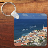 Madeira, Portugal Landscape Sleutelhanger (Voorkant)