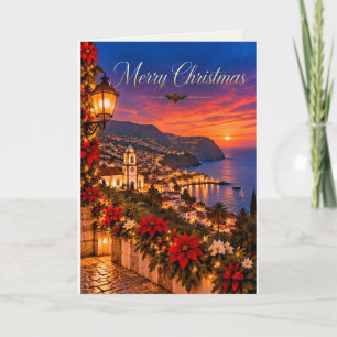 Madeira Portugal Prettig Kerstfeest Feestdagen Kaart