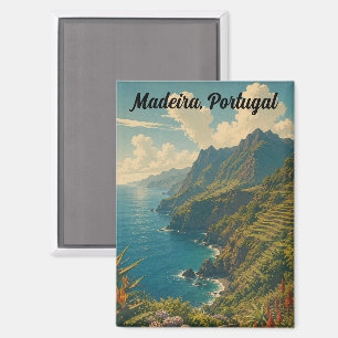 Madeira Portugal Retro Reis Souvenir Magneet