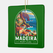 Madeira Portugal Travel Art Vintage Keramisch Ornament (Links)