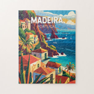 Madeira Portugal Travel Art Vintage Legpuzzel