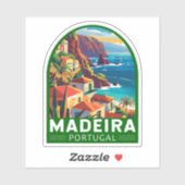 Madeira Portugal Travel Art Vintage Sticker (Vel)