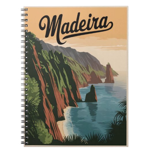 Madeira Portugal Vintage Notitieboek (Voorkant)