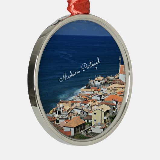 Madeira, Portugese landschapsfoto Metalen Ornament (Rechts)