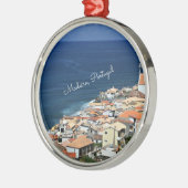 Madeira, Portugese landschapsfoto Metalen Ornament (Links)