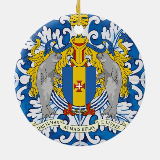 Madeira Portugese volksmuziek Keramisch Ornament (Achterkant)