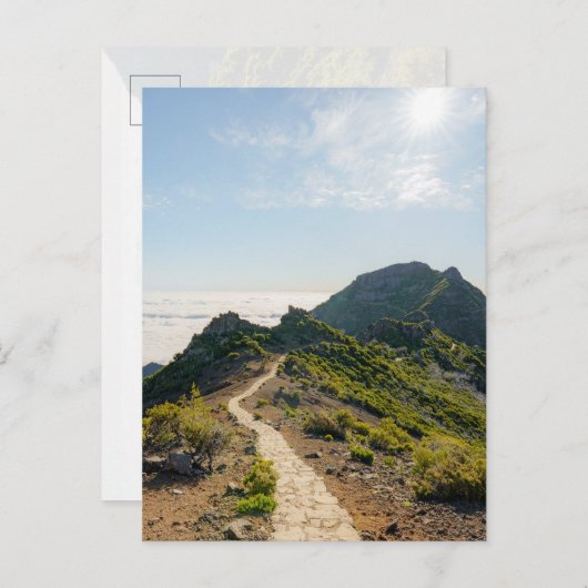 Madeira PR 1.2 hike to Pico Ruivo Briefkaart (Voorkant / Achterkant)