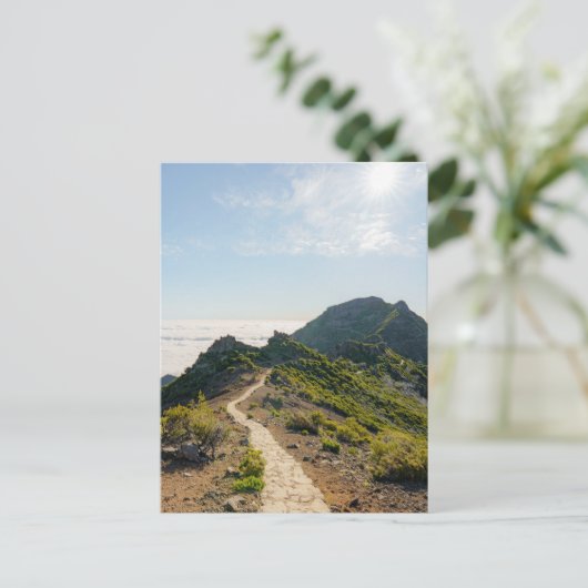 Madeira PR 1.2 hike to Pico Ruivo Briefkaart (Staand voorkant)