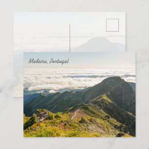 Madeira PR 1.2 Pico Ruivo Bergzicht (tekst) Briefkaart