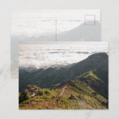 Madeira PR 1.2 Pico Ruivo Mountain View Postcard Briefkaart (Voorkant / Achterkant)