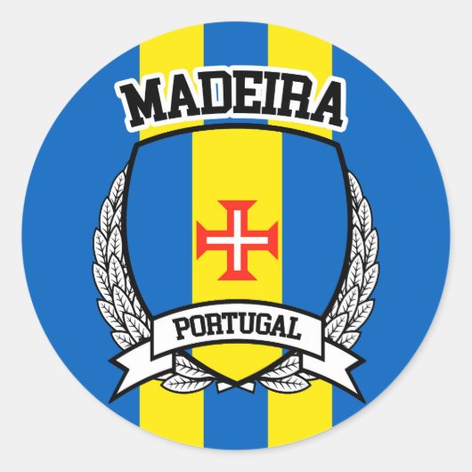 Madeira Ronde Sticker (Voorkant)
