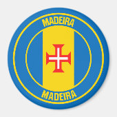 Madeira Round Emblem Magneet (Voorkant)