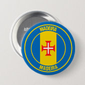 Madeira Round Emblem Ronde Button 7,6 Cm (Voorkant /achterkant)