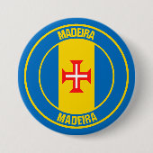 Madeira Round Emblem Ronde Button 7,6 Cm (Voorkant)