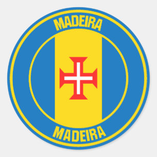 Madeira Round Emblem Ronde Sticker