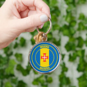 Madeira Round Emblem Sleutelhanger (Hand)