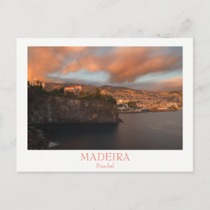 Madeira - Stad Funchal briefkaart met tekst