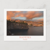 Madeira - Stad Funchal briefkaart met tekst (Voorkant)