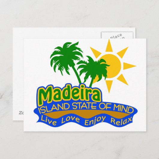 Madeira State of Mind briefkaart (Voorkant / Achterkant)