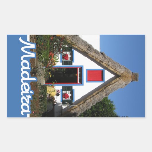 Madeira-stickers Rechthoekige Sticker (Voorkant)