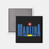 Madeira Tekst- en vlagkleuren Magneet (Voorkant / Achterkant)