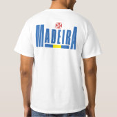 Madeira Tekst- en vlagkleuren T-shirt (Achterkant)