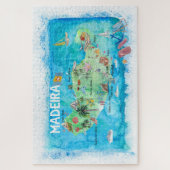 Madeira Travel Map Legpuzzel (Verticaal)
