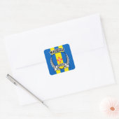 Madeira Vierkante Sticker (Envelop)