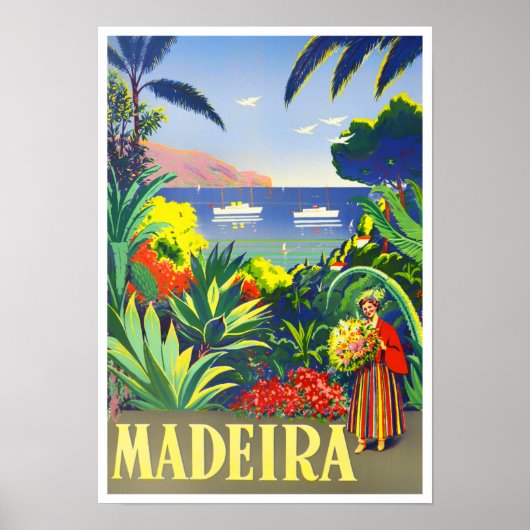 Madeira vintage-Poster Poster (Voorkant)