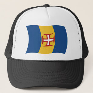 Madeira Vlag Hoed Trucker Pet