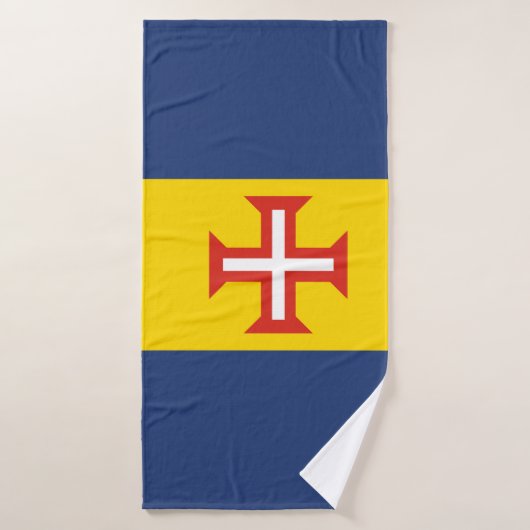 Madeira vlag Portugal symbool kruis Badhanddoek (Badhanddoek)