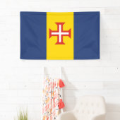 Madeira vlag Portugal symbool kruis Spandoek (Insitu)