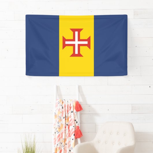 Madeira vlag Portugal symbool kruis Spandoek (Insitu)