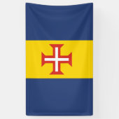 Madeira vlag Portugal symbool kruis Spandoek (Verticaal)