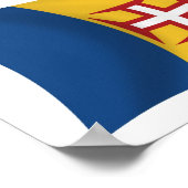 Madeira Vlag Poster Print (Hoek)