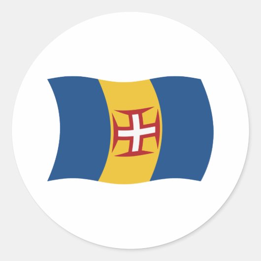 Madeira Vlag Sticker (Voorkant)