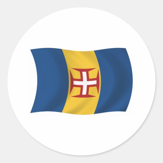 Madeira Vlag Sticker (Voorkant)