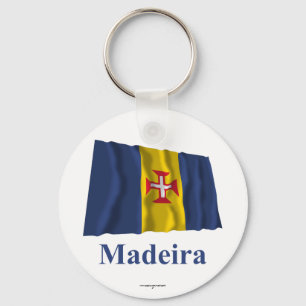 Madeira Waving Flag met naam Sleutelhanger