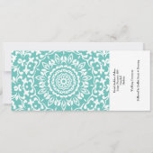 Madeira Wedding Destination Ticket Boarding Pass Kaart (Achterkant)